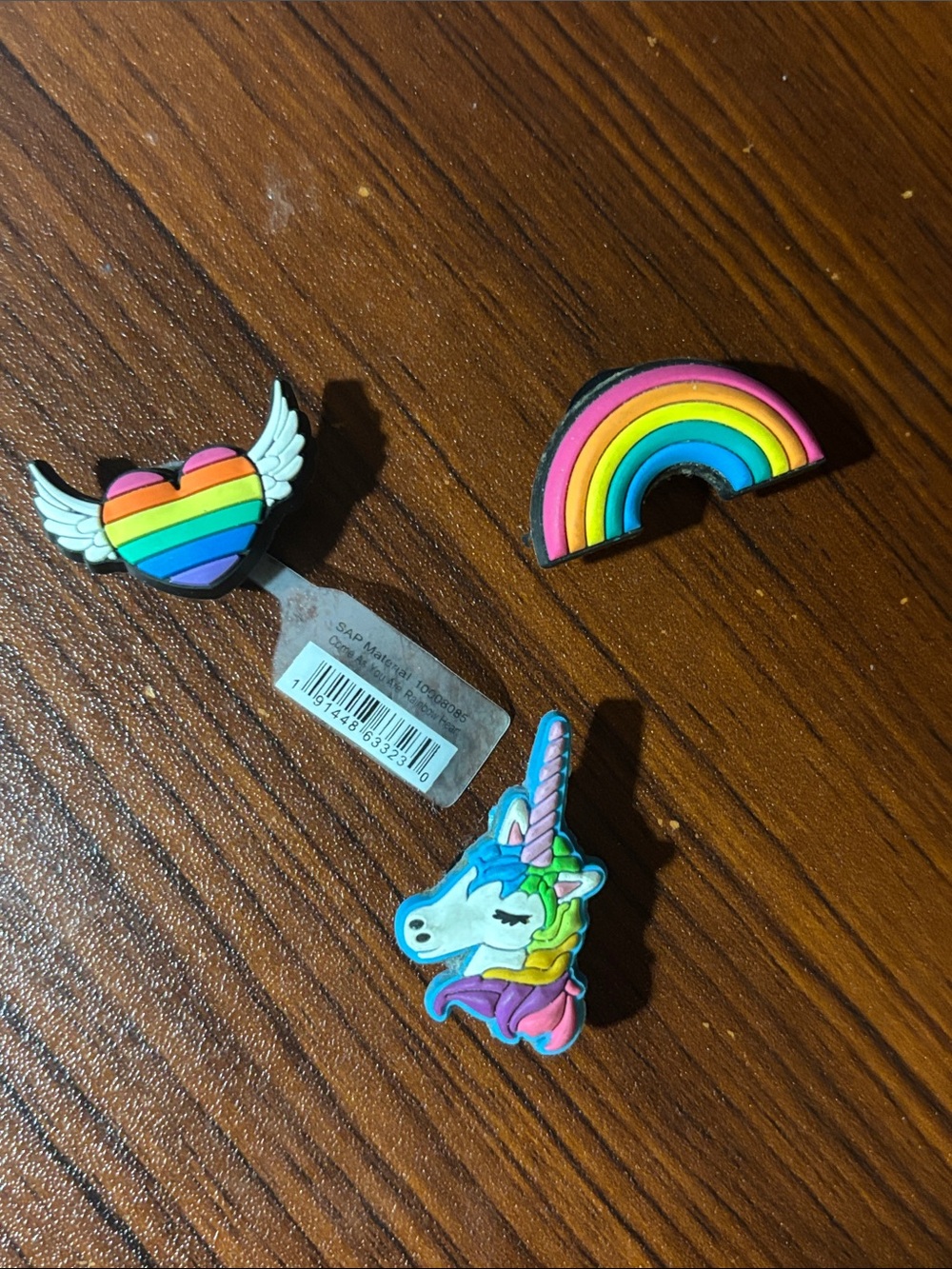 Crocs Jibbitz Rainbows and Unicorns